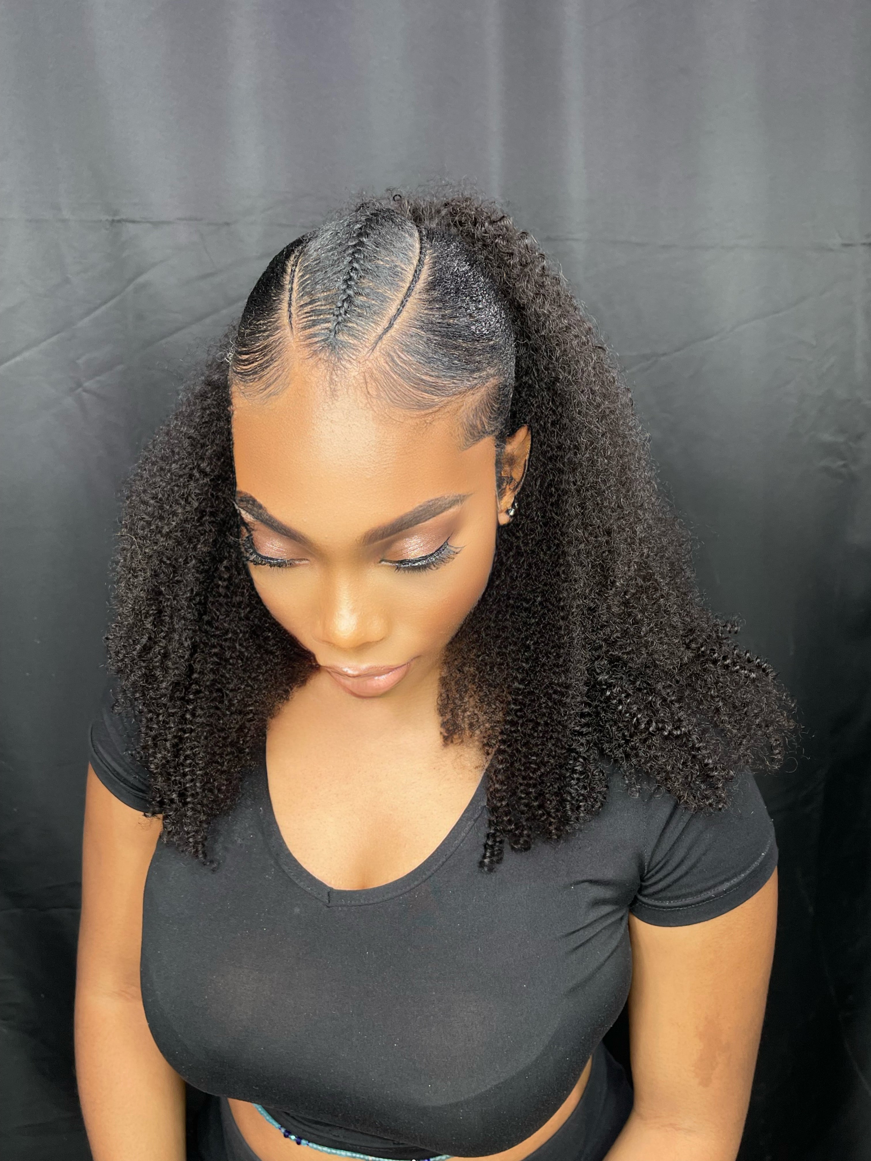 Velcro Instant Ponytail Kinky Curly
