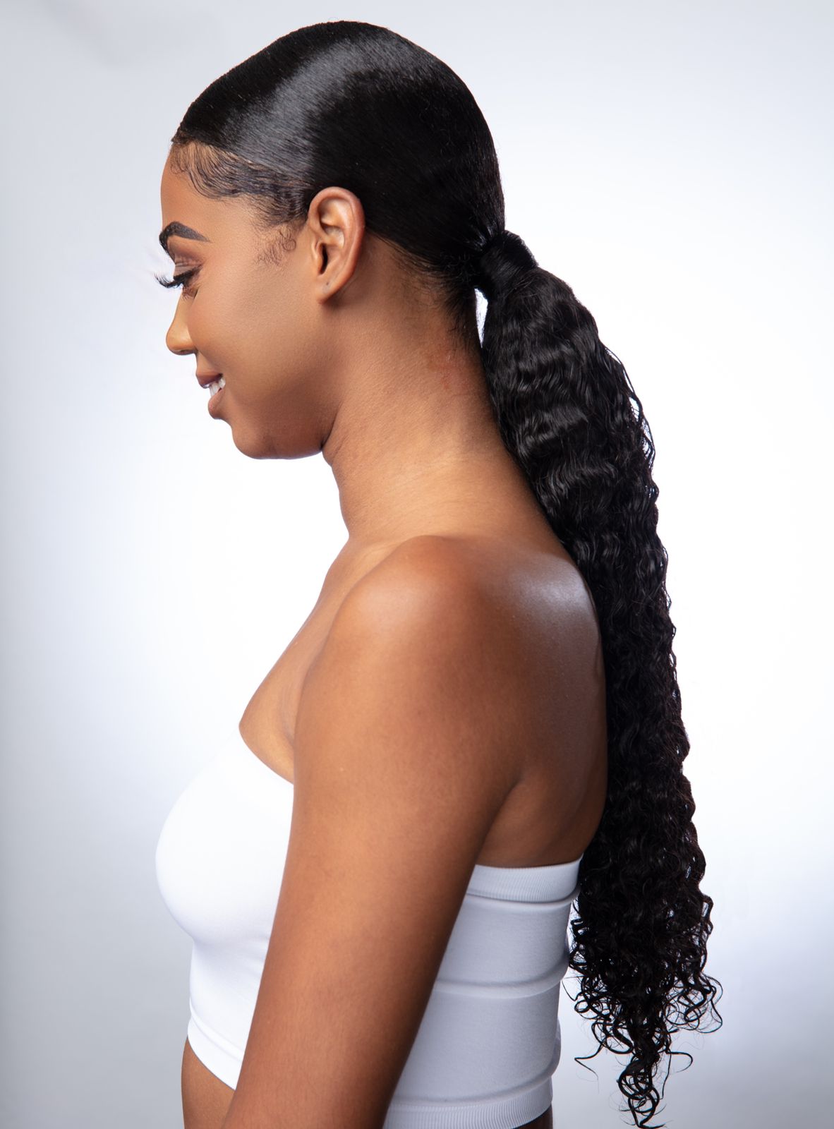 Velcro Ponytail Curly